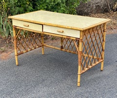 Adrien Audoux And Frida Minet Bamboo Desk, Circa 1960/1970