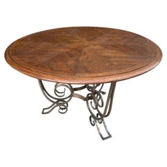 Jean Charles Moreux (1889-1956): una mesa gueridón grande y poco común de estilo art déco, de alrededor de 1930