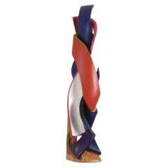 Vincent Gonzalez Grande sculpture en chêne sculpté polychrome, vers 1960