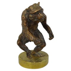 Christophe Fratin „Läufernder Affen“ Bronze, signiert, XIX. Auflage