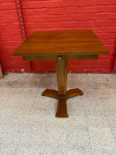 Gueridon Art Déco in noce nello stile di Jules Leleu, intorno al 1930