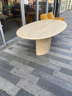 Large table in travertine circa 1980.