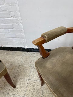 Baptistin Spade, Two Art Deco Armchairs, circa 1930 / 1940