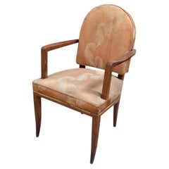 Elegant Art Deco armchair in oak circa 1930