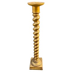 Napoleon III pedestal in gilded wood, circa 1930.