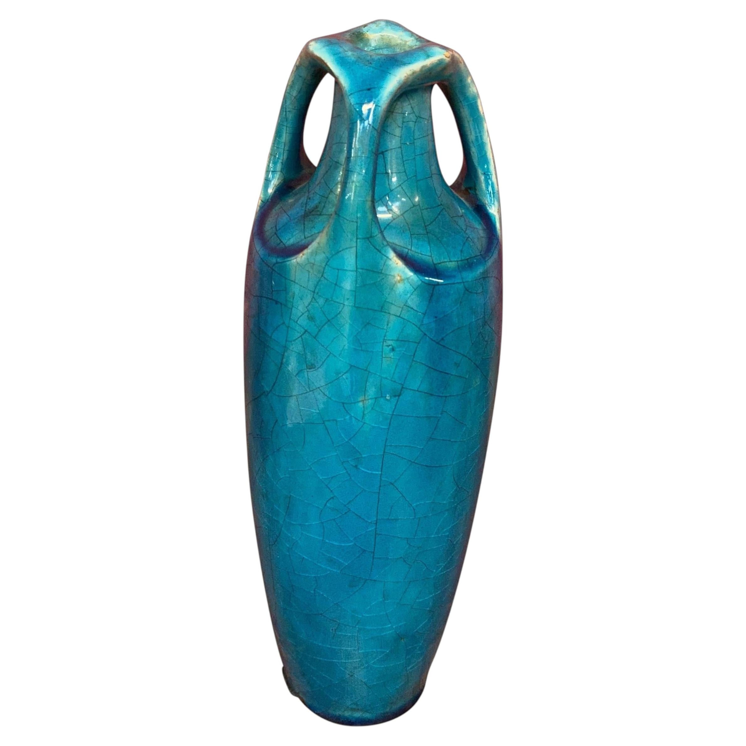 Lachenal, jarrón de cerámica Art Déco, hacia 1930. en venta