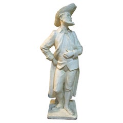 Importante scultura in gesso raffigurante un Hidalgo, opera di Coste, 1964.