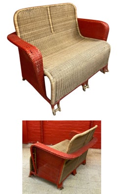 Art Deco rattan armchairs, circa 1930