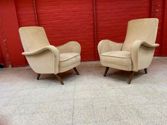 Erton, pair of vintage armchairs, circa 1950. Fully original.