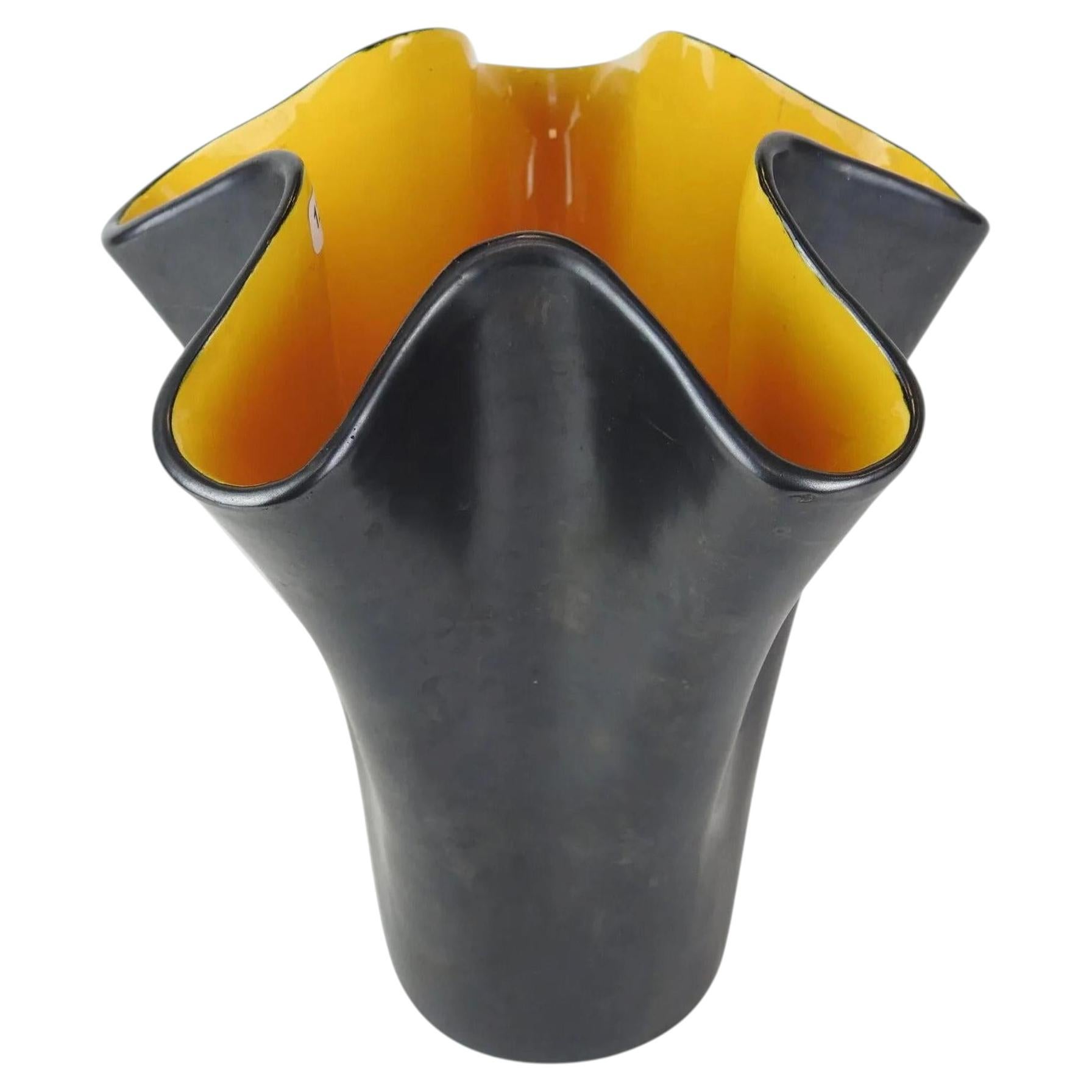 B.Letalle, Saint Clement ceramic Vase, circa 1950 For Sale