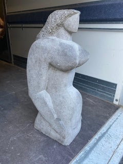 Stievenart Michel (1910-1991) blue stone sculpture, Dated 1962