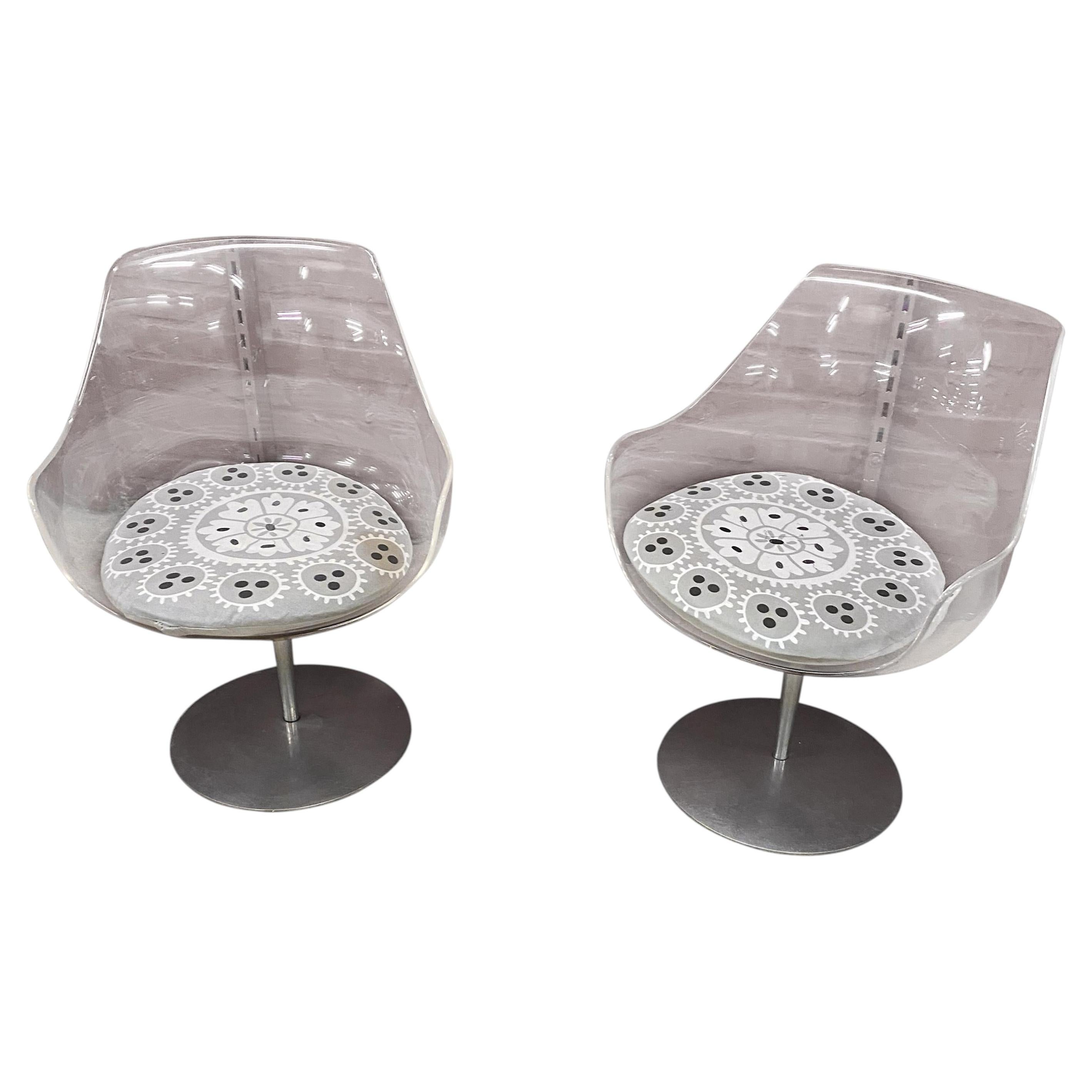 Pair of Champagne Chairs, Estelle and Erwin Laverne For Sale