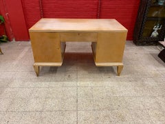 René Prou, scrivania in stile Art Déco in legno laccato, 1940-1950 circa