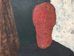 Marko Milovanovic (1965-) „Selbstporträt in Rot und Grün“