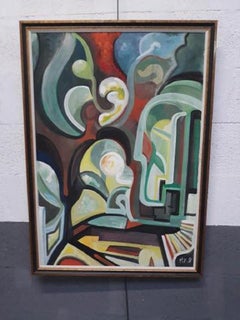 Henri Van Wynsberghe - Gouache sur carton monogrammé et daté.