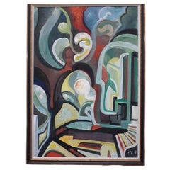 Henri Van Wynsberghe - Gouache sur carton monogrammé et daté.