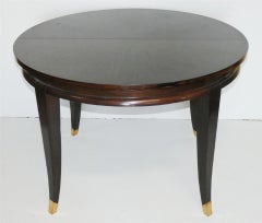 Maxime Old (attribuito a), tavolino Art Déco in impiallacciatura di ebano di Macassar