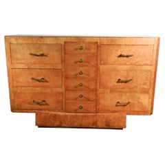 Alfred Porteneuve, commode Art Déco en placage de bouleau.