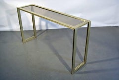 J.F. Sergent, grande console en aluminium de 1970.
