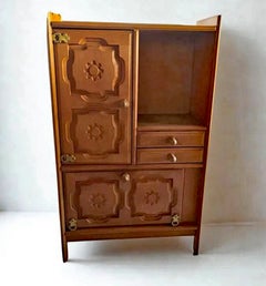 Guillerme et Chambron, Solid Oak Cabinet Edition Votre Maison, circa 1970/1980