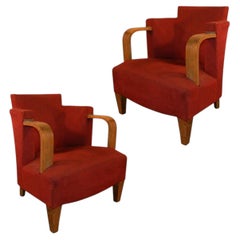 Paire De Fauteuils Art Deco Circa 1930/1940
