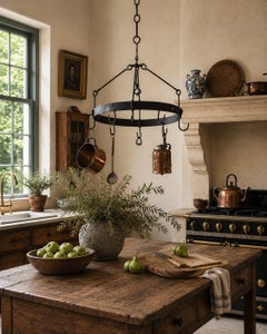 Early 19th Century Handwrought Iron Game Rack or Pot Rack