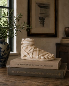 Grand Tour Style Greek or Roman Plaster Foot Sculpture