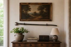 Monumental Hand-Forged Iron Railroad Wrench, Early 20th Century