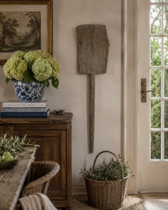 Antique Wooden Grain Shovel Wall Art, USA, Late 19th Century