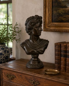 Vintage Neoclassical Grand Tour Bust of Apollo Belvedere
