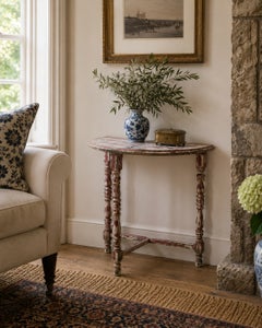 Antique American Federal Painted Walnut Side Table, Mid 19th Century
