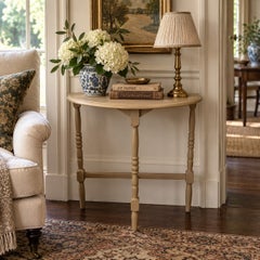 Antique American Federal Painted Walnut Side Table, Mid 19th Century