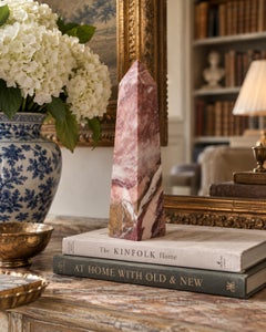 Neoclassical Solid Marble Obelisk, Red & Brown, Grand Tour Style
