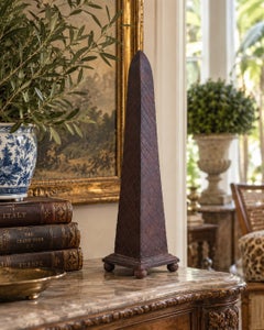 Vintage Neoclassical Metal Garden Obelisk, USA, Late 20th Century