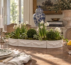 Ardalt Neoclassical White Porcelain Venetian Garden Centerpiece, 1960s