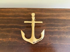 Late-20th Century Nautical Cast Brass Anchor Door Knocker