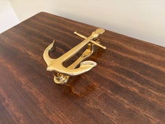 Late-20th Century Nautical Cast Brass Anchor Door Knocker