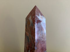 Neoclassical Solid Marble Obelisk, Red & Brown, Grand Tour Style
