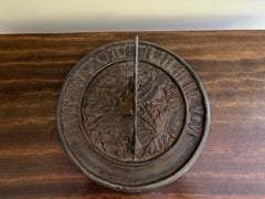 Vintage English Country Cast Iron Dragonfly Garden Sundial