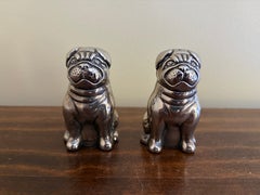 Salero y pimentero de plata Godinger Perro carlino
