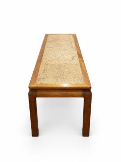 Early Edward Wormley Dunbar Long Oriental Inspired Cork Coffee Table Paul Frankl