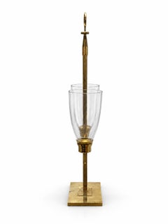 Candelabro «Hurricane» de dos luces de latón de Tommi Parzinger, década de 1960