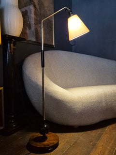 Swedish Functionalism/Art Deco floor lamp. Rewired and with nice patina.