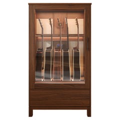 Humidified Guitar Display Case - Small Habitat Humidified Cabinet