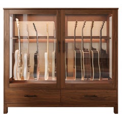 The Habitat - Guitar Cabinet, Ten Instrument Display, Humidor 