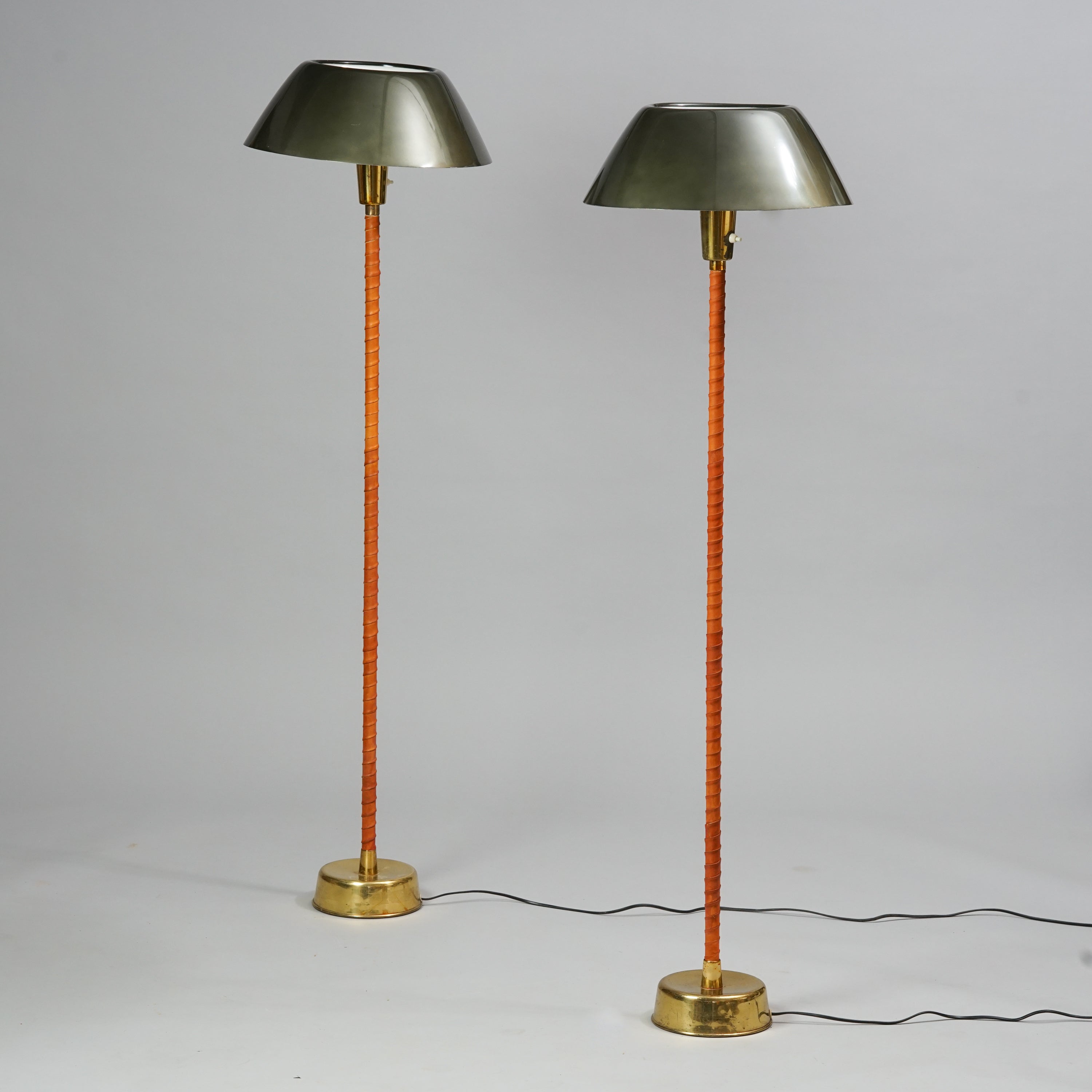 Set of Two Senator Floor Lamps by Lisa Johansson-Pape for Orno, 1950s