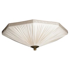 Large Scandinavian Modern Octagonal Flush Mount, Valinte Oy, 1950s