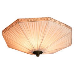Grande lampada da incasso ottagonale in stile moderno scandinavo, Valinte Oy, anni ’50