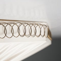 Large Scandinavian Modern Octagonal Flush Mount, Valinte Oy, 1950s
