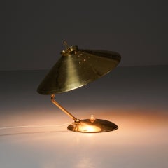 Rare Scandinavian Modern Model EV 65 Brass Table Lamp, Itsu, 1950s